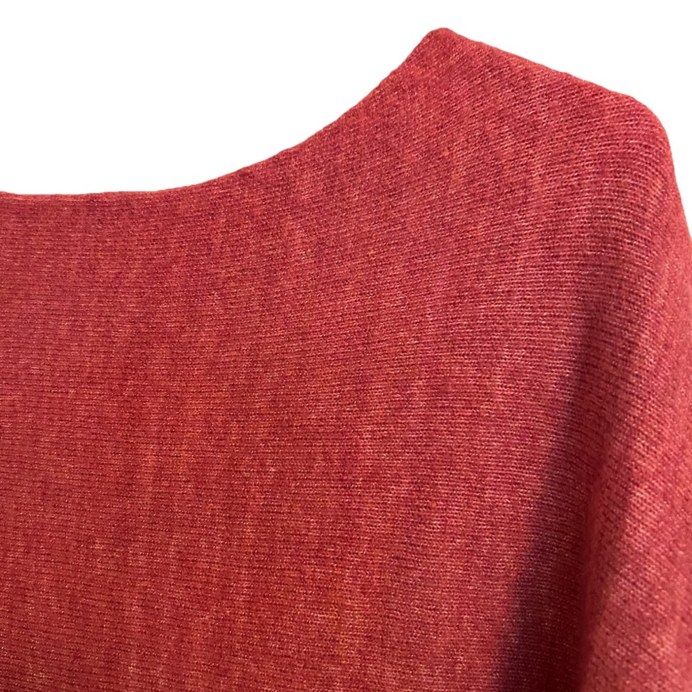 Kerisma Womens Size M/L Boat Neck Batwing Sweater Maroon Cashmere Blend Dolman - Picture 4 of 7